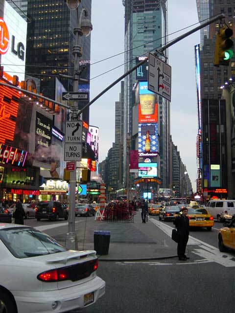 new york - la nuit sur Times square